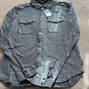 John Varvatos Slate Gray Button Down Shirt